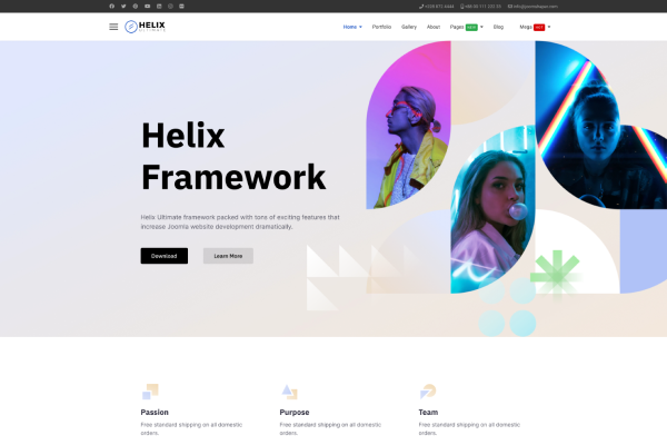 Joomla不可欠缺的強大佈景主題框架Helix Ultimate